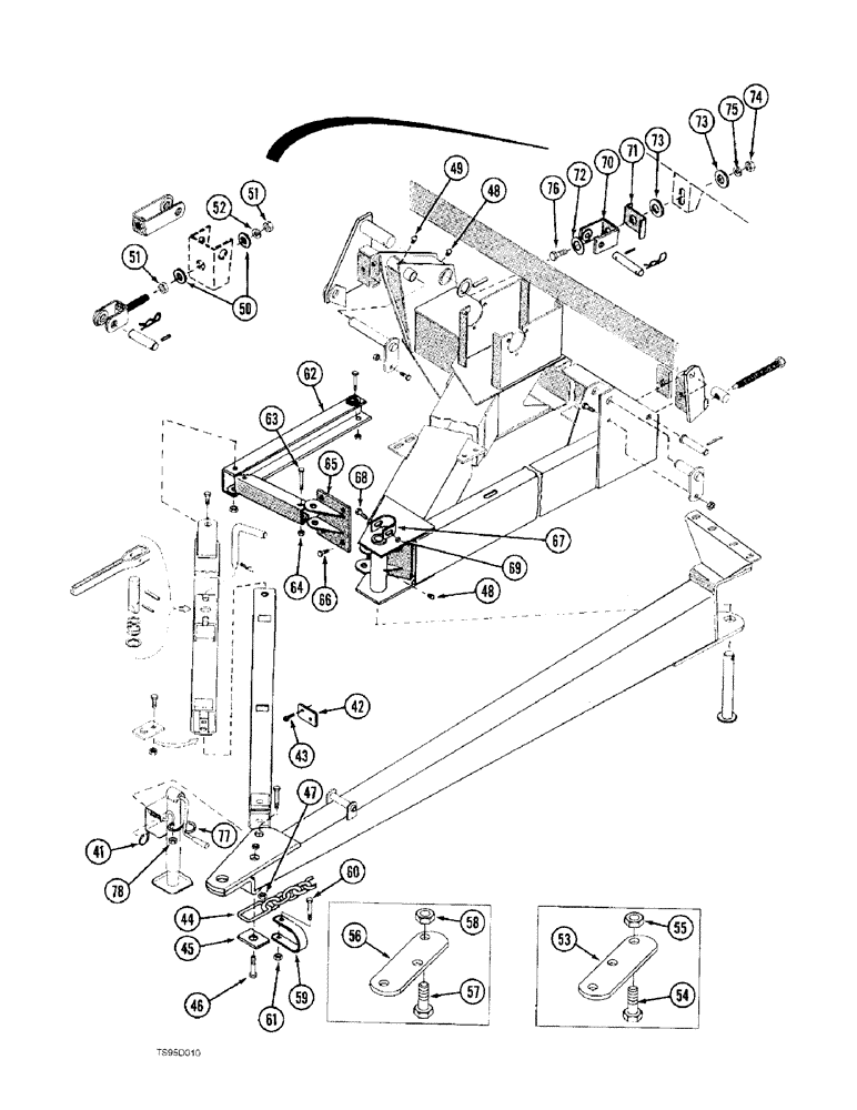 Схема запчастей Case IH 721 - (9-12) - HITCH GROUP (CONTD) (09) - CHASSIS