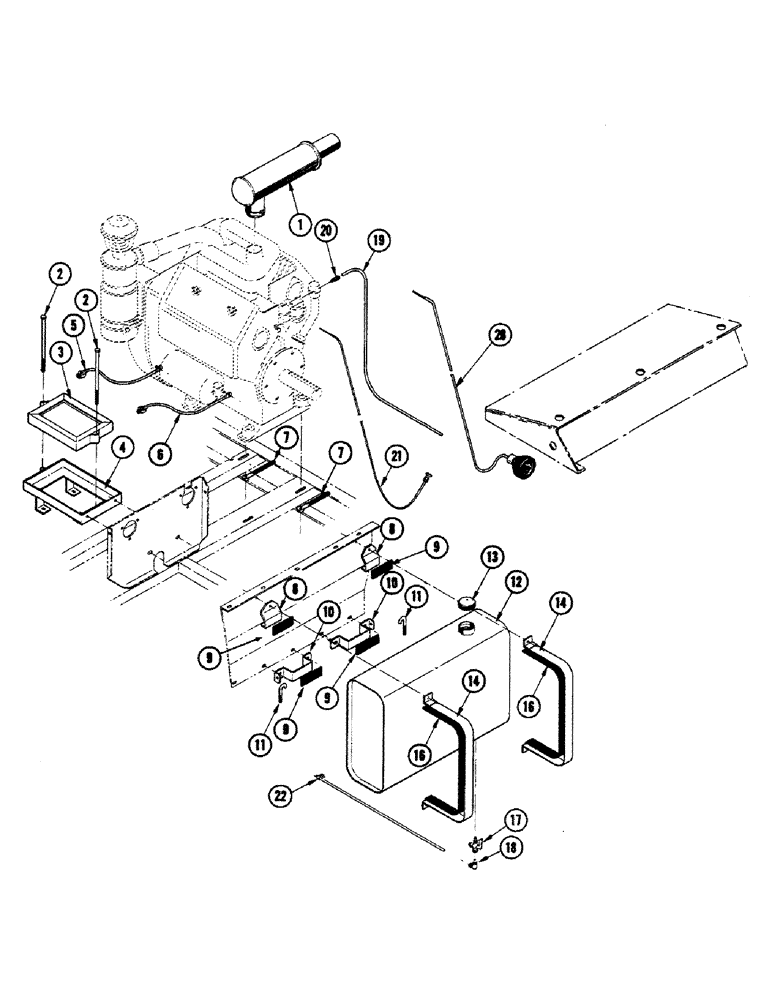 Схема запчастей Case IH 655 - (20) - ENGINE ACCESSORIES 