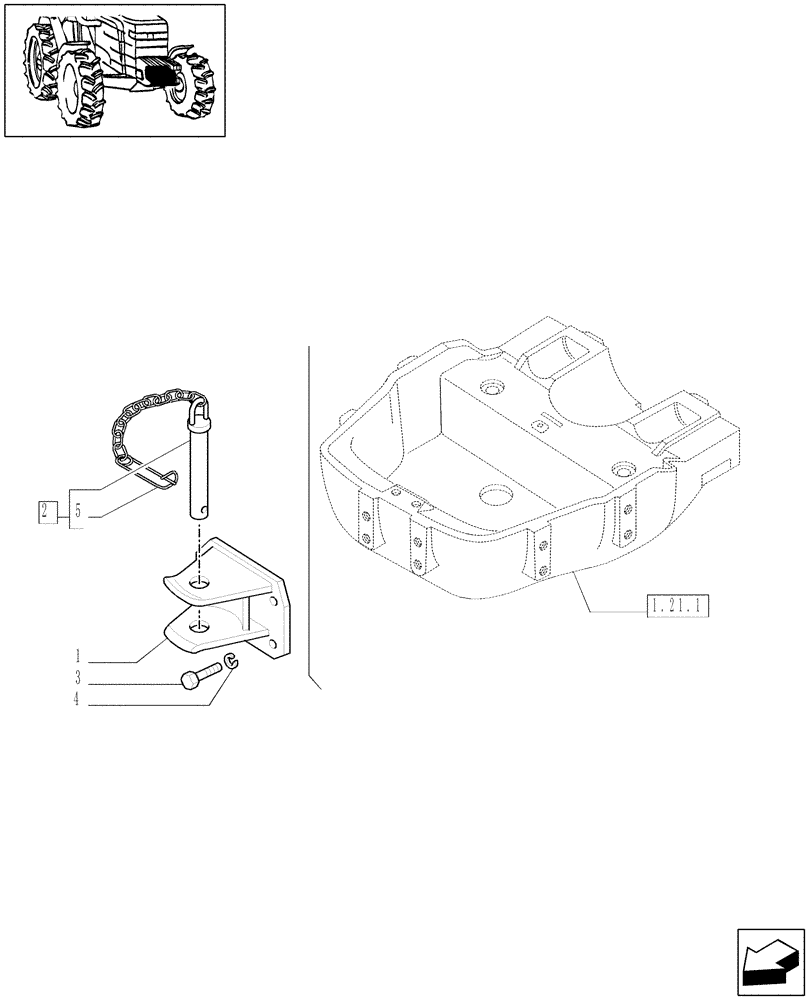 Схема запчастей Case IH JX80 - (1.89.2) - (VAR.892) FRONT HITCH (09) - IMPLEMENT LIFT