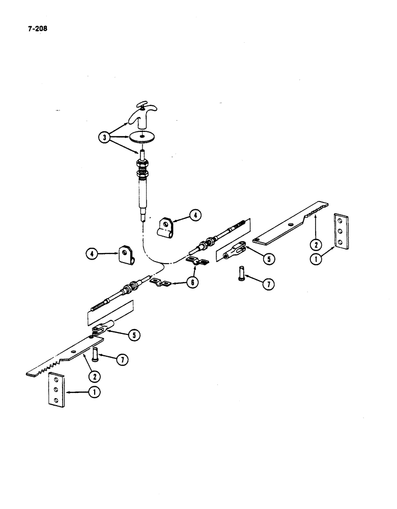 Схема запчастей Case IH 782 - (7-208) - PARKING BRAKE (5.1) - BRAKES