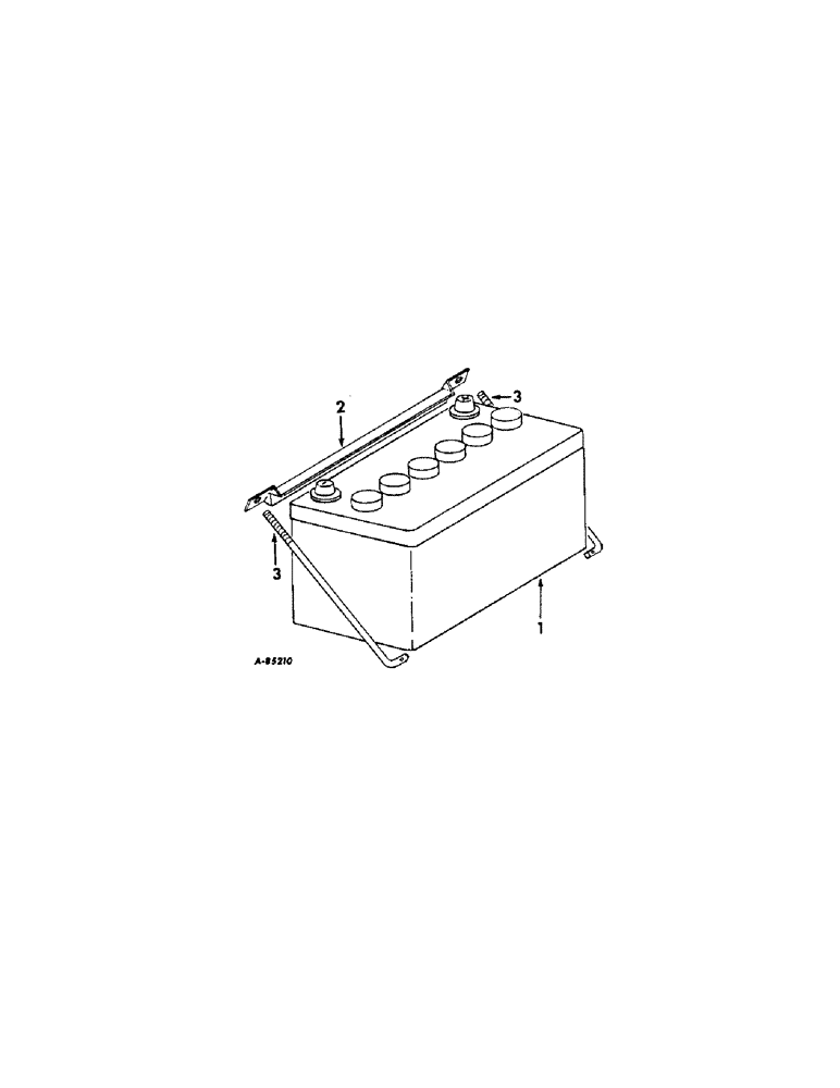 Схема запчастей Case IH 95 - (08-12) - ELECTRICAL, BATTERY AND MOUNTING, SERIAL NUMBER 801 AND BELOW (06) - ELECTRICAL