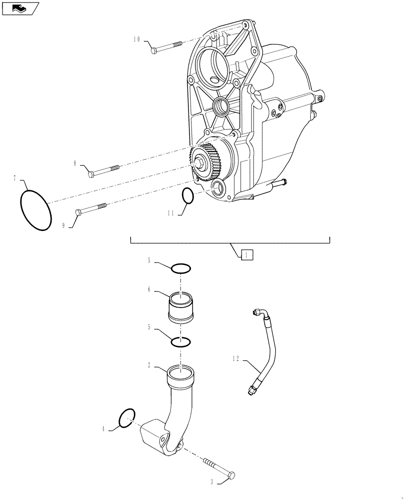 Схема запчастей Case IH STEIGER 485 - (02-53) - HYDRAULIC COUPLING, COMPOUND TURBO, STEIGER 485 (02) - ENGINE