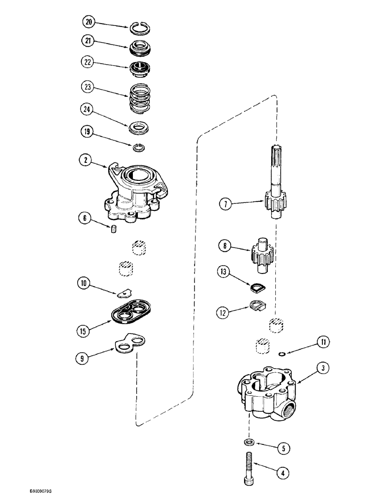 Схема запчастей Case IH 955 - (8-54) - SEED MODULE BLOWER MOTOR, ALL PLANTERS (08) - HYDRAULICS