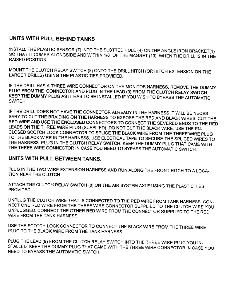 Схема запчастей Case IH 2400 - (C33) - REMOTE CLUTCH SWITCH MOUNTING, CONTINUED 