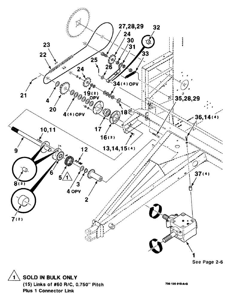 Схема запчастей Case IH 8480 - (2-02) - MAIN DRIVE ASSEMBLY Driveline