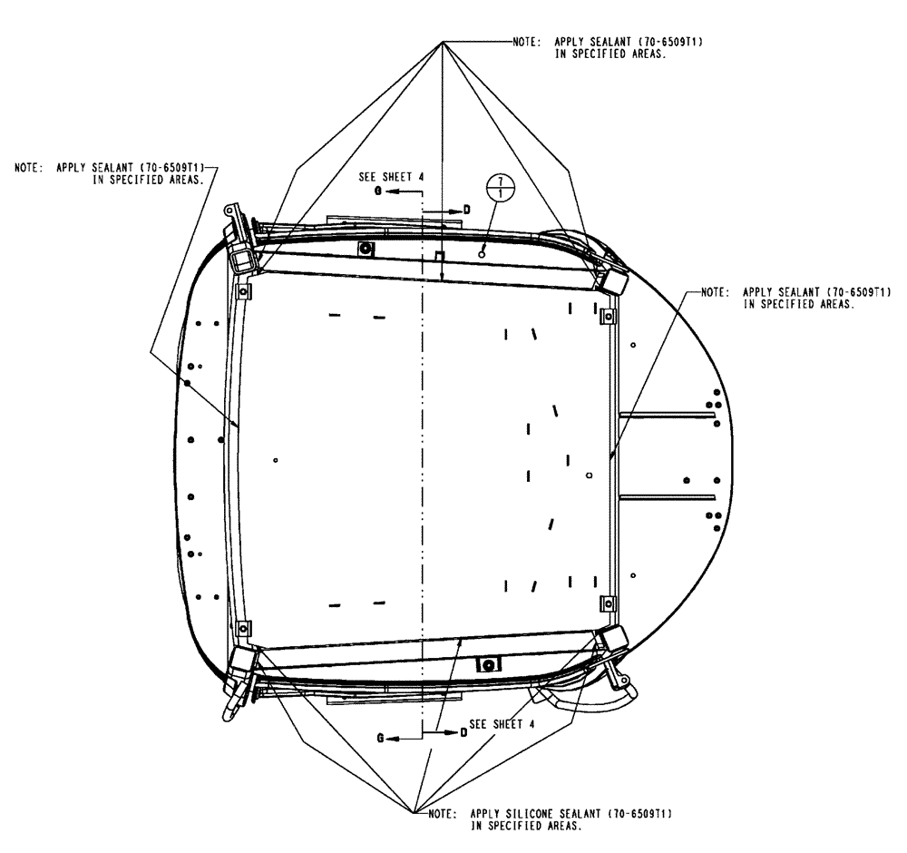 Схема запчастей Case IH FLX4010 - (01-003[02]) - CAB EXTERIOR GROUP (10) - CAB