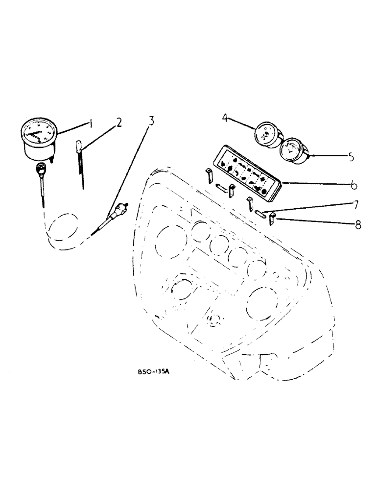 Схема запчастей Case IH 385 - (11-02) - INSTRUMENTS, INSTRUMENTS Instruments