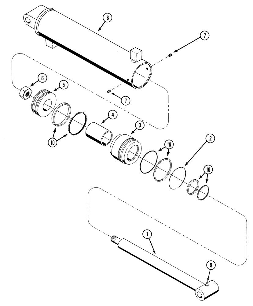 Схема запчастей Case IH 520 - (8-20) - LIFT CYLINDERS (08) - HYDRAULICS