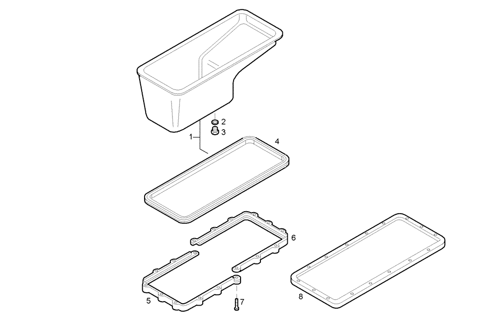 Схема запчастей Case IH F3BE0684J E902 - (0420.189) - OIL SUMP 