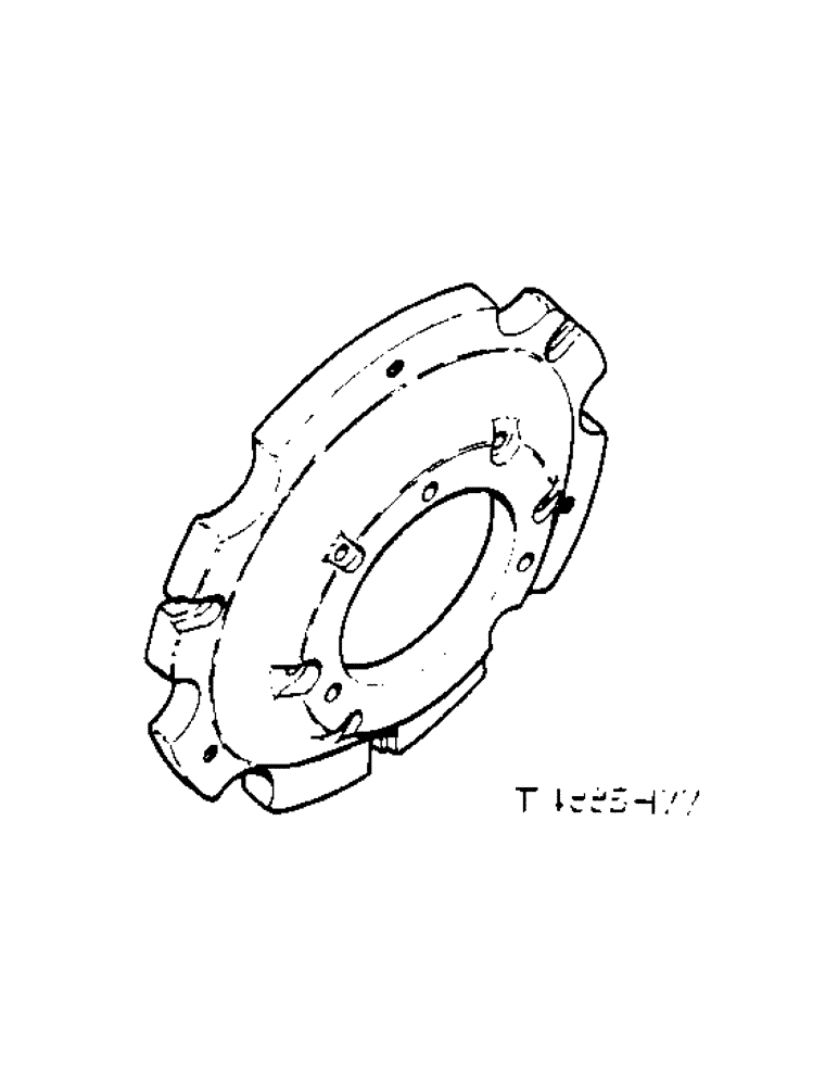 Схема запчастей Case IH 434 - (6-030) - WEIGHTS, REAR WHEEL - ATTACHMENTS (09) - CHASSIS