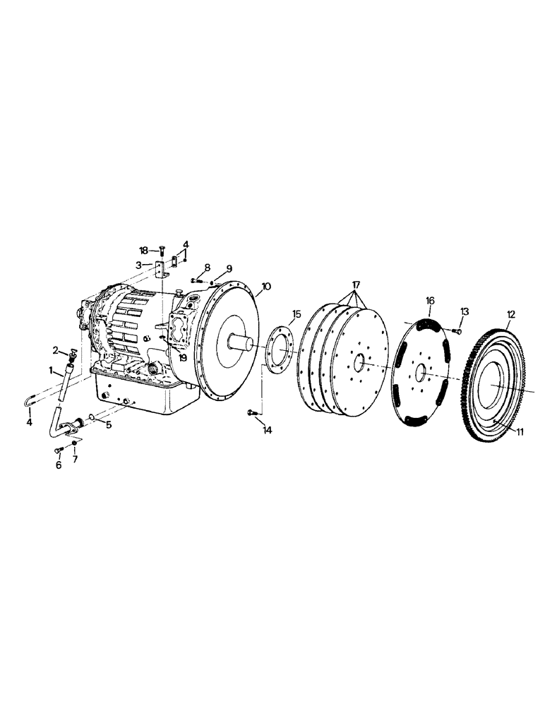 Схема запчастей Case IH PT225 - (04-58) - TRANSMISSION MOUNTING & ATTACHING PARTS, PTA 296 & 297 (04) - Drive Train