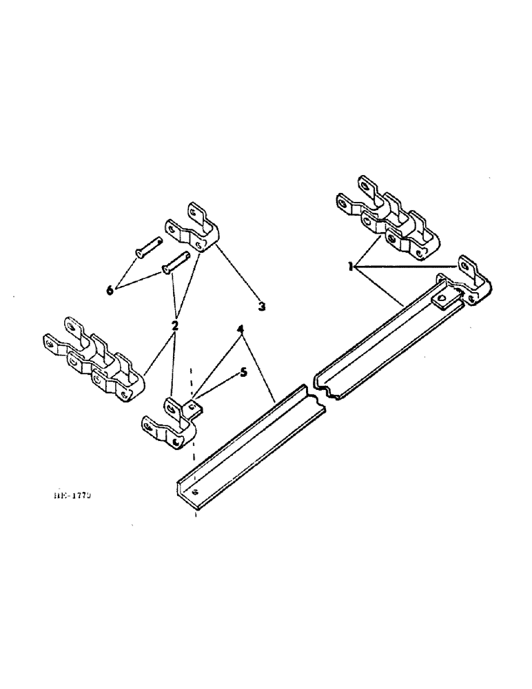 Схема запчастей Case IH 570 - (B-20) - APRON CHAIN STEEL DETACHABLE TYPE (00) - COMPLETE MACHINE