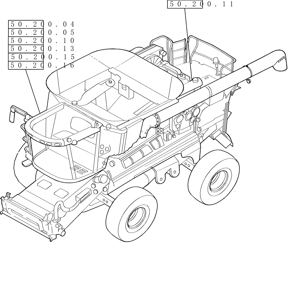 Схема запчастей Case IH 2577 - (00.000.50) - PICTORIAL INDEX - CAB CLIMATE CONTROL (00) - GENERAL & PICTORIAL INDEX