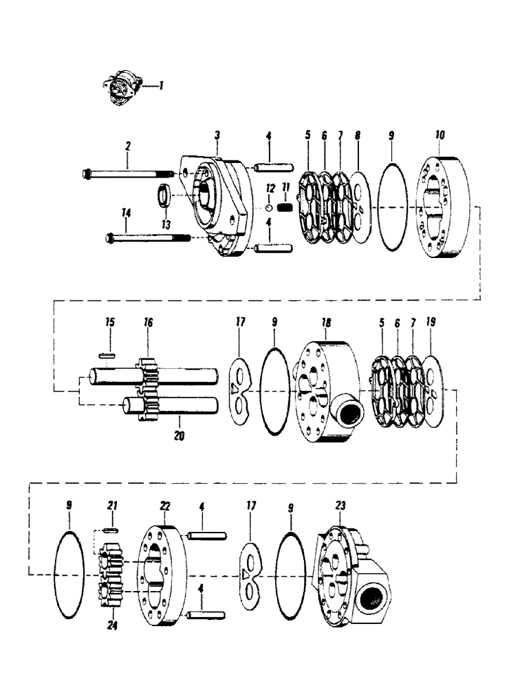 Схема запчастей Case IH STEIGER - (08-12) - HYDRAULIC PUMP - CESSNA (07) - HYDRAULICS