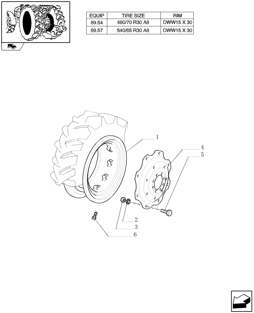 Схема запчастей Case IH FARMALL 65C - (83.00[04]) - DRIVE WHEELS (11) - WHEELS/TRACKS