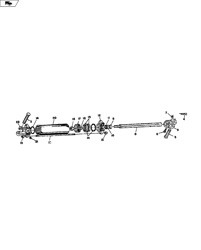 Схема запчастей Case IH 9000 SERIES - (35.100.05) - HYDRAULIC CYLINDER ASSEMBLY (35) - HYDRAULIC SYSTEMS