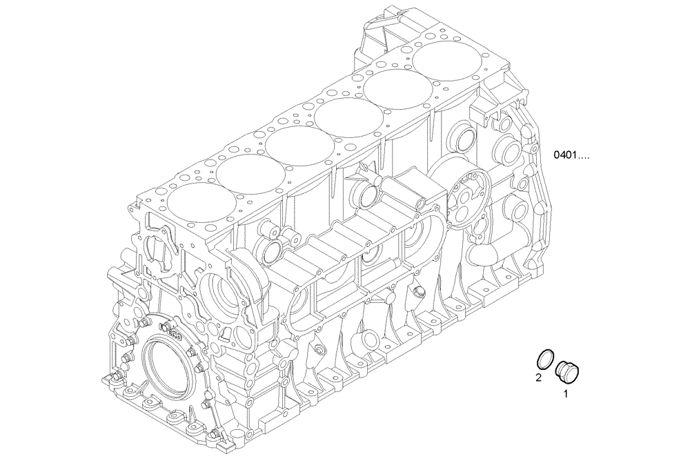 Схема запчастей Case IH F3AE0684L E906 - (3247.040) - TURBO WATER INLET PIPE 