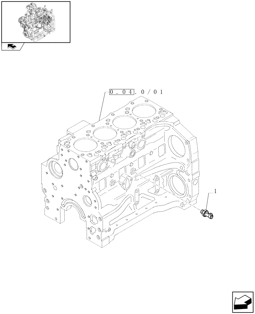 Схема запчастей Case IH FARMALL 95N - (0.27.2) - MOTOR SENSORS (01) - ENGINE