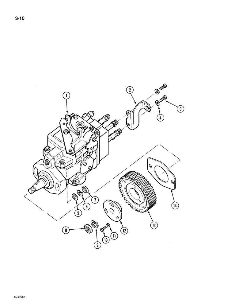 Схема запчастей Case IH 495 - (3-010) - FUEL INJECTION PUMP (03) - FUEL SYSTEM