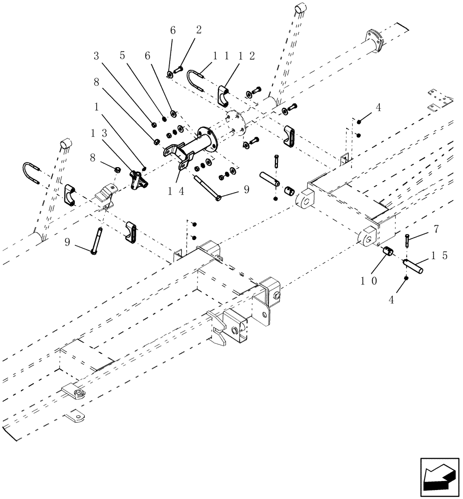 Схема запчастей Case IH 100 - (39.100.10) - WHEELED BOOM - PRIMARY AND SECONDARY JOINT ASSEMBLY (39) - FRAMES AND BALLASTING