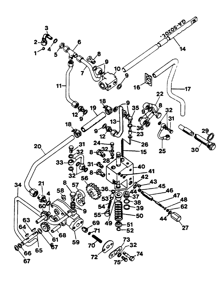 Схема запчастей Case IH 844 - (1F18) - POWER-SHIFT MECHANISM (04) - Drive Train