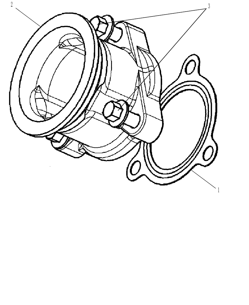 Схема запчастей Case IH P70 - (10.254.05) - EXHAUST OUTLET CONNECTION (10) - ENGINE