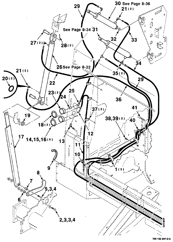 Схема запчастей Case IH RS561 - (08-008) - HYDRAULIC CONTROL ASSEMBLY-RIGHT (WITHOUT MESH WRAP) (S.N. CFH0156400 AND LATER) (07) - HYDRAULICS