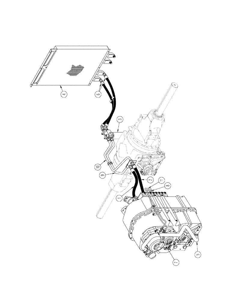 Схема запчастей Case IH STX275 - (01-02[02]) - PICTORIAL INDEX - POWER SHIFT TRANSMISSION AND PTO CLUTCH LUBE WITH ACCUSTEER (00) - PICTORIAL INDEX