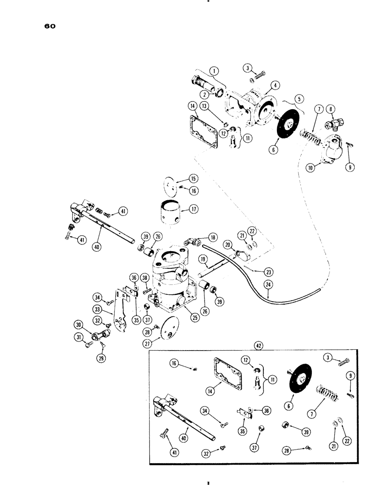 Схема запчастей Case IH 730 SERIES - (060) - A24284 CARBURETOR, 251 AND 284 L.P. ENGINES, EXCEPT GROVE (03) - FUEL SYSTEM