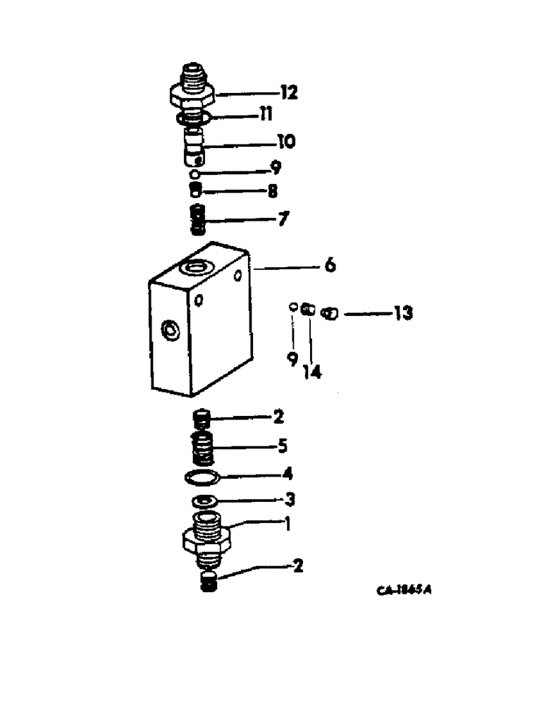 Схема запчастей Case IH 6588 - (07-31) - DRIVE TRAIN, PRESSURE REDUCING VALVE, TRACTOR WITH DIFFERENTIAL LOCK (04) - Drive Train