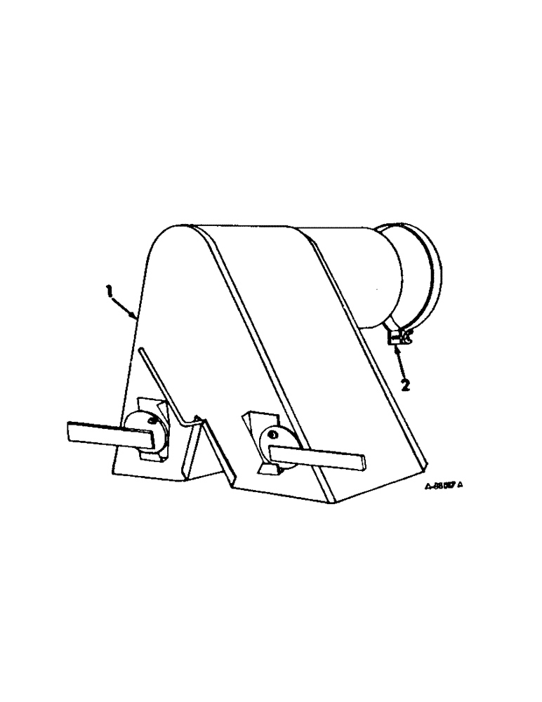 Схема запчастей Case IH 1050 - (B-27[A]) - DOUBLE DISCHARGE TUBE SACKER ATTACHMENT 