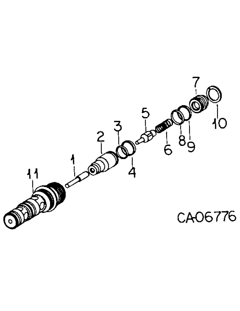 Схема запчастей Case IH 3688HC - (10-58) - HYDRAULICS, DROP VALVE ASSY (07) - HYDRAULICS