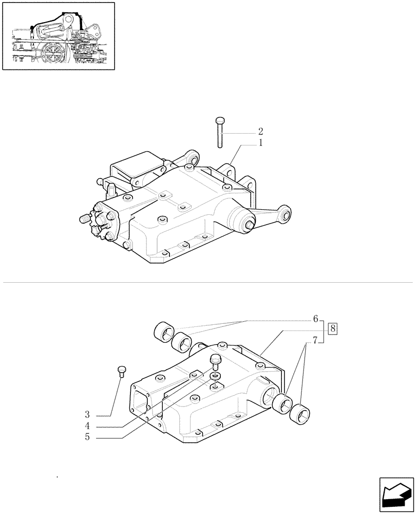 Схема запчастей Case IH JX1070U - (1.82.0) - LIFT - COVERS (07) - HYDRAULIC SYSTEM