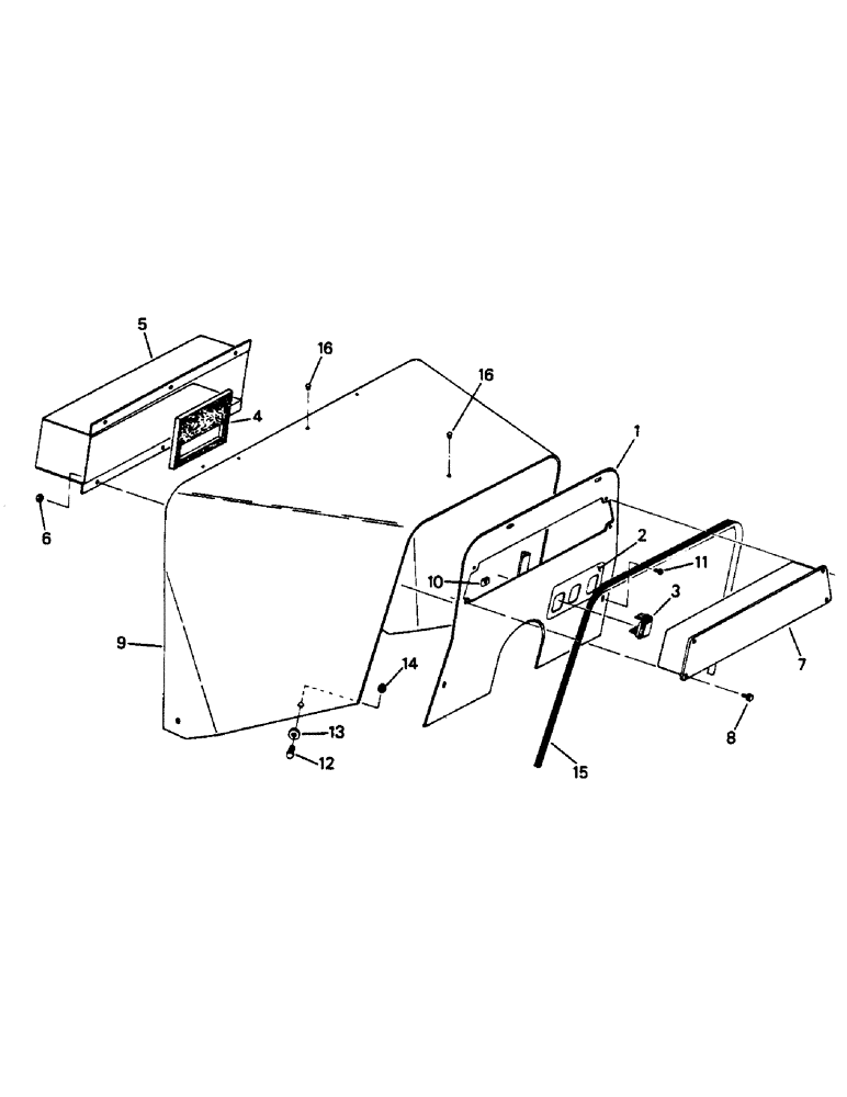 Схема запчастей Case IH 9130 - (01-35) - DASH AND MOUNTING, ROPS ONLY CAB (10) - CAB