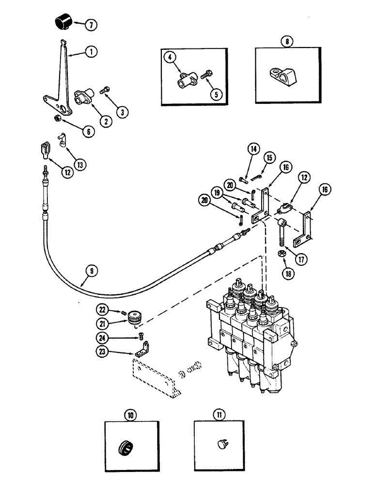 Схема запчастей Case IH 2290 - (8-420) - REMOTE HYDRAULICS, REMOTE ATTACHMENT, NUMBER 4 CIRCUIT (08) - HYDRAULICS