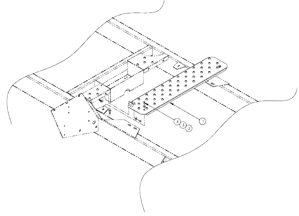 Схема запчастей Case IH 3150 - (04-017) - DECK PLATE ASSEMBLY Suspension & Frame