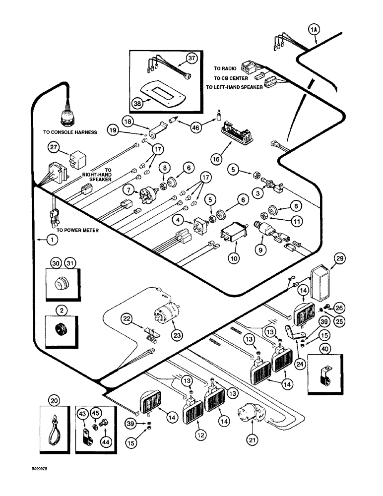 Схема запчастей Case IH 2022 - (4-02) - CAB ROOF HARNESS (06) - ELECTRICAL SYSTEMS