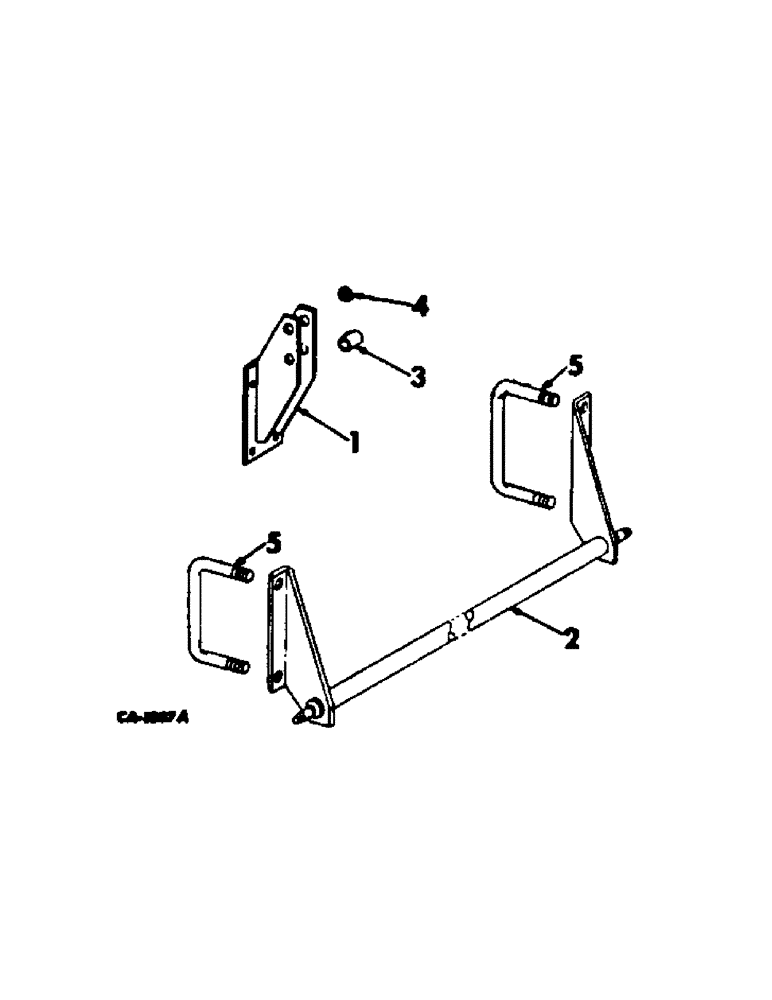 Схема запчастей Case IH 163 - (AQ-15[A]) - THREE-POINT HITCH CATEGORY I AND II, FOR FOUR-ROW 