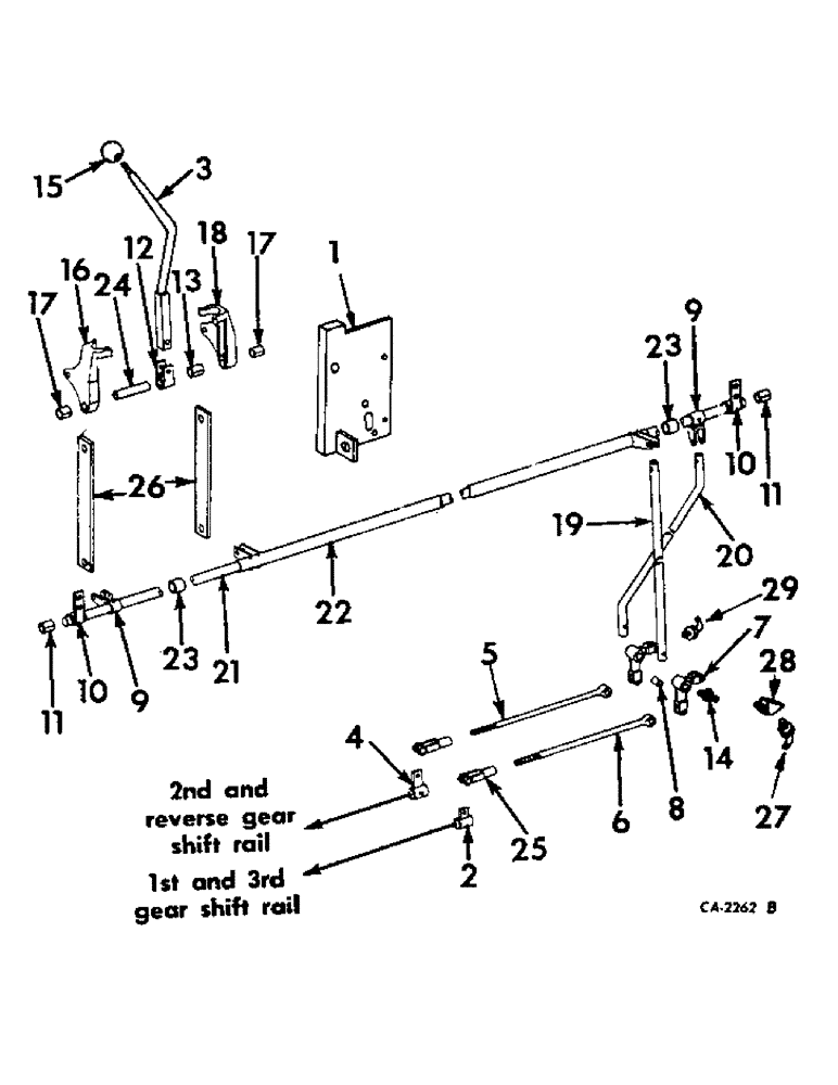 Схема запчастей Case IH 715 - (07-19) - DRIVE TRAIN, TRANSMISSION GEAR SHIFT AND LINKAGE Drive Train