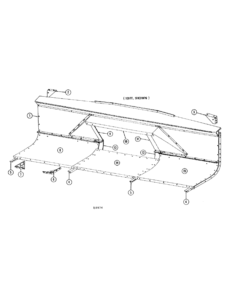 Схема запчастей Case IH 660 - (056) - AUGER TROUGH 