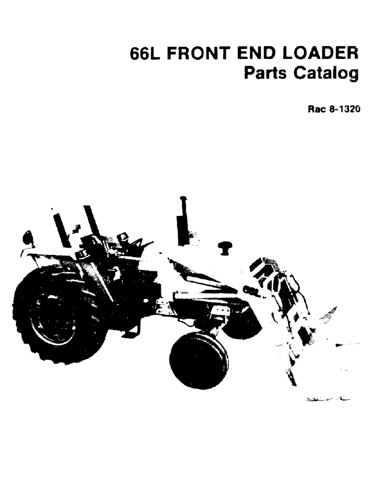 Схема запчастей Case IH 66L - (01) - 66L FRONT END LOADER (00) - GENERAL & PICTORIAL INDEX