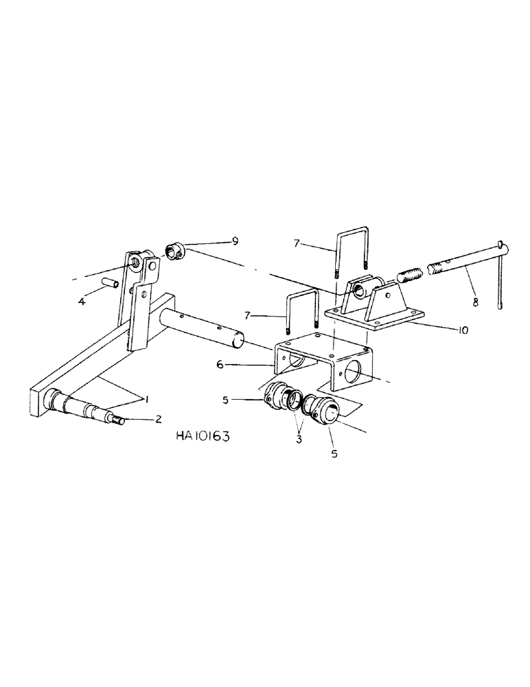 Схема запчастей Case IH 45 - (B-11) - PNEUMATIC GAUGE WHEEL MOUNTING, OFFSET MOUNTED AXLE TYPE 