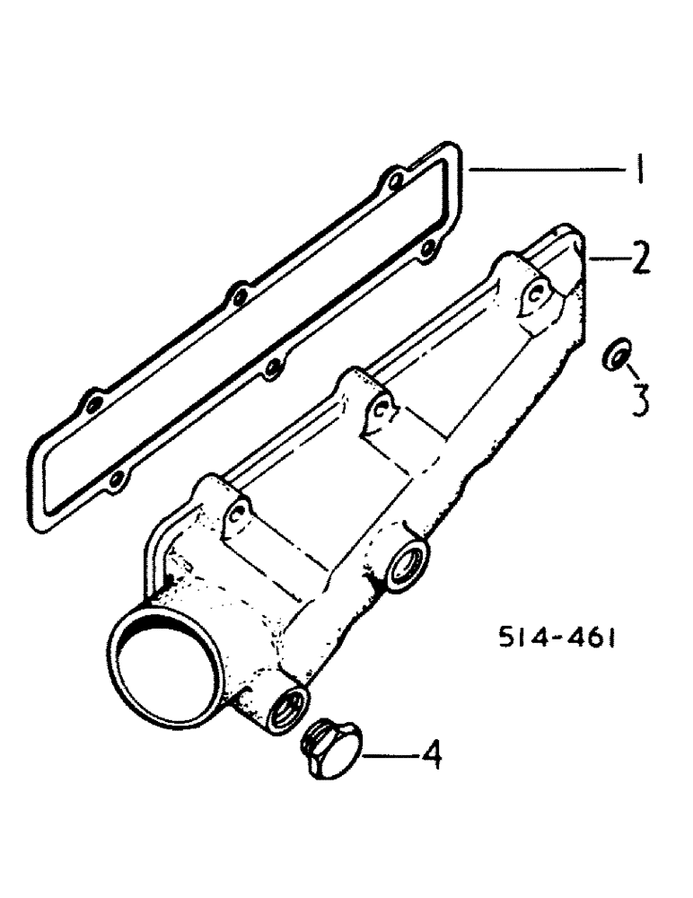 Схема запчастей Case IH 385 - (12-36) - POWER, INTAKE AND EXHAUST MANIFOLD Power