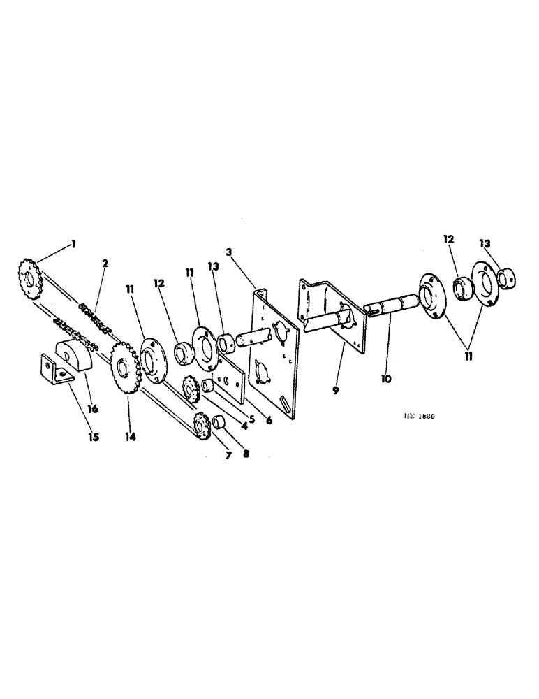 Схема запчастей Case IH 570 - (B-11) - APRON JACK SHAFT DRIVE (00) - COMPLETE MACHINE