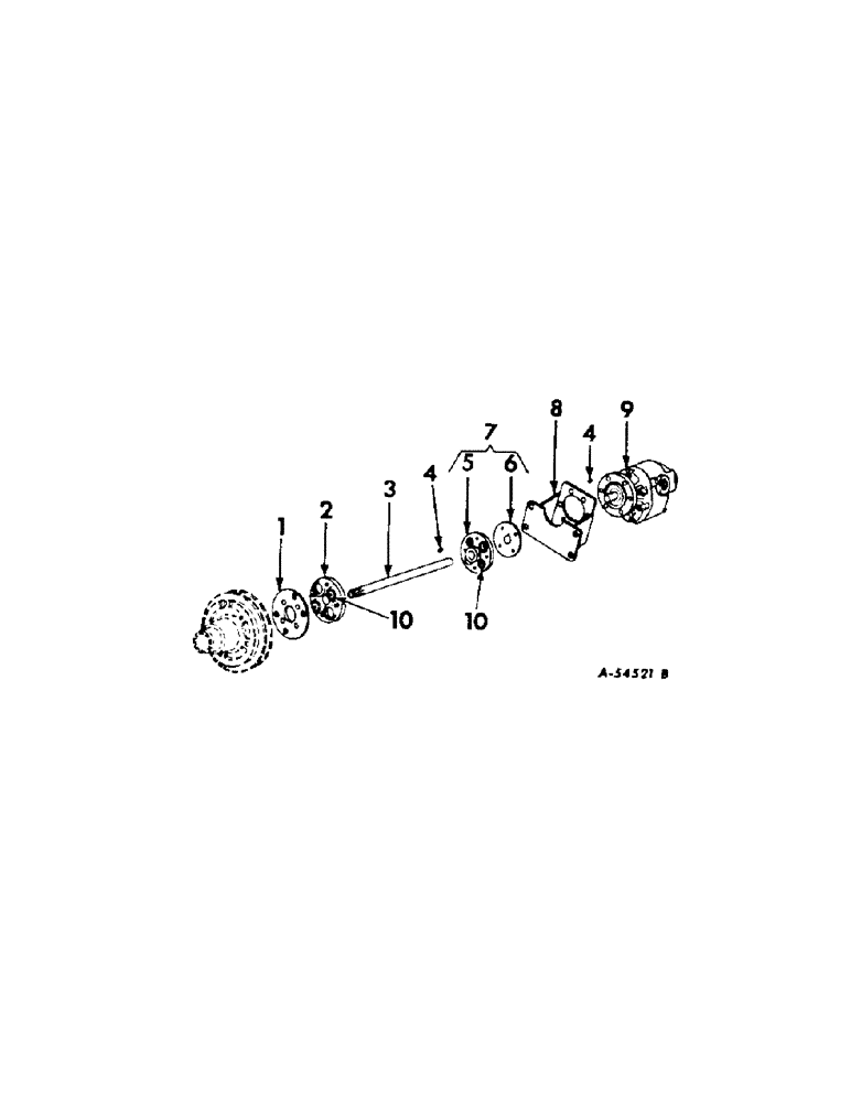 Схема запчастей Case IH 340 - (231) - HYDRAULIC SYSTEM, FRONT POWER TAKE-OFF HYDRAULIC PUMP, INTERNATIONAL 340 SERIES (07) - HYDRAULIC SYSTEM