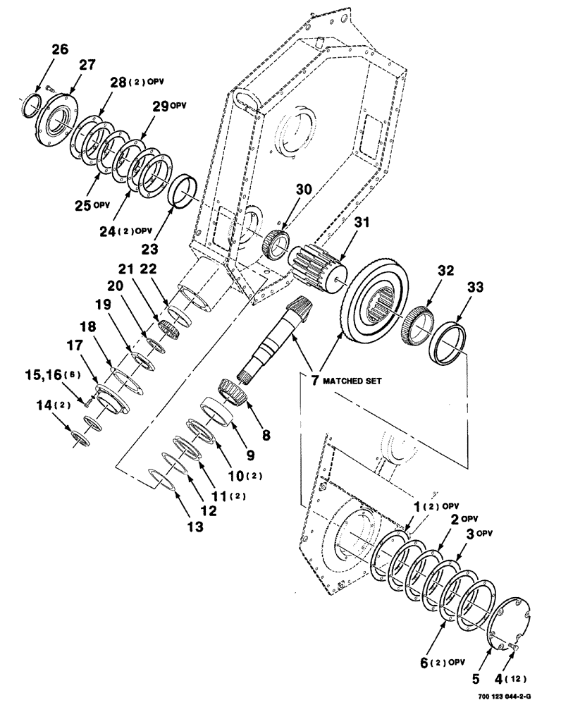 Схема запчастей Case IH 8575 - (02-028) - GEARBOX ASSEMBLY - CONTINUED Driveline