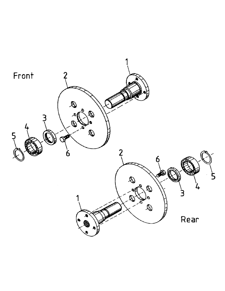 Схема запчастей Case IH AUSTOFT - (A02-05) - BRAKE DISCS Mainframe & Functioning Components