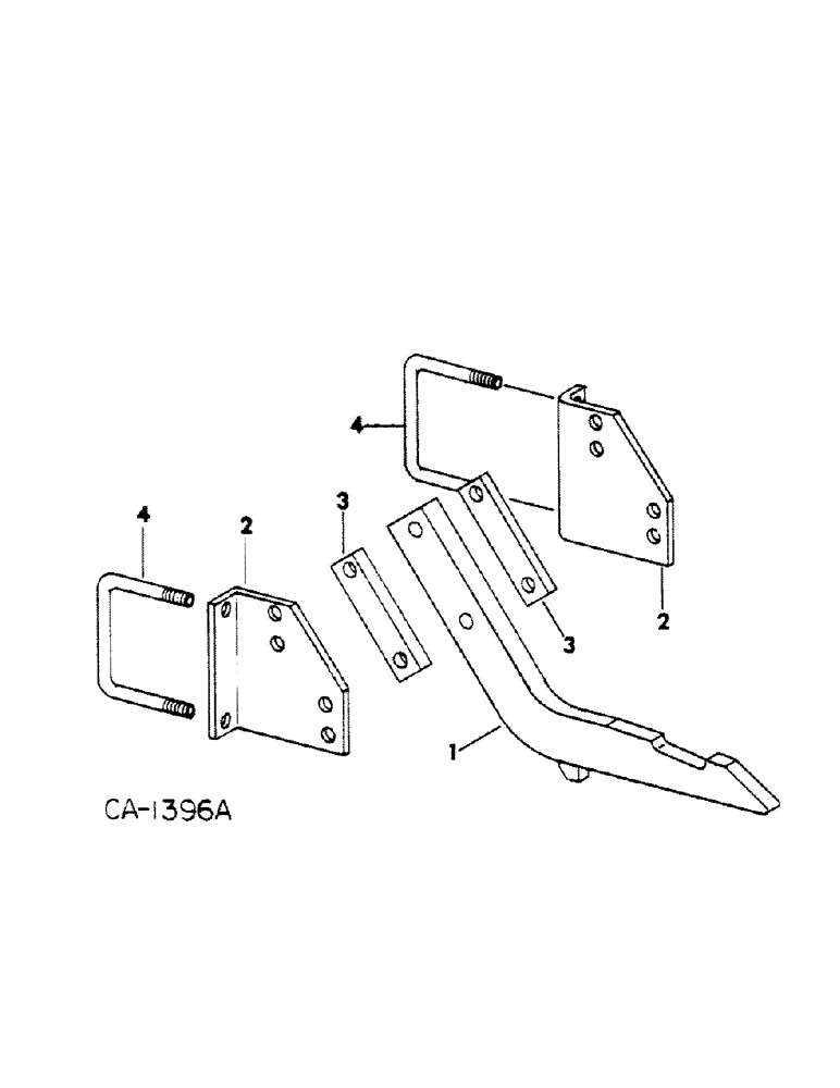 Схема запчастей Case IH 300 - (C-09) - TWO-POINT FAST HITCH, FOR UNITS A THRU D 