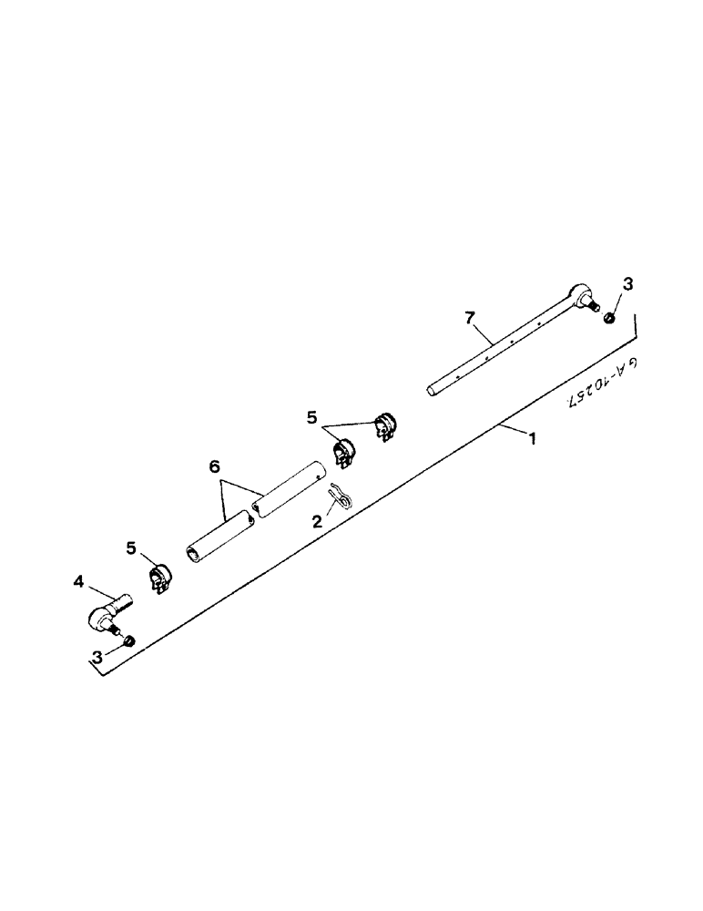 Схема запчастей Case IH 833 - (14-12) - TIE ROD - E VERSION WITH POWER STEERING Suspension