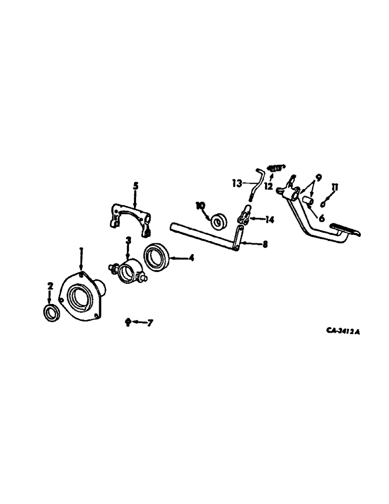 Схема запчастей Case IH 2500 - (07-13) - DRIVE TRAIN, CLUTCH CONTROLS (04) - Drive Train